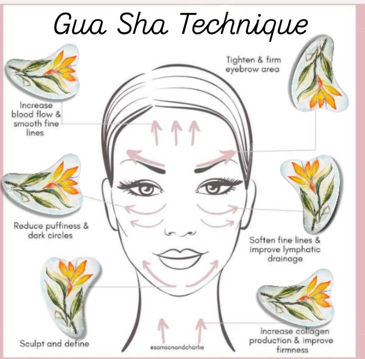 Speckled porcelain Gua Sha Facial Tool