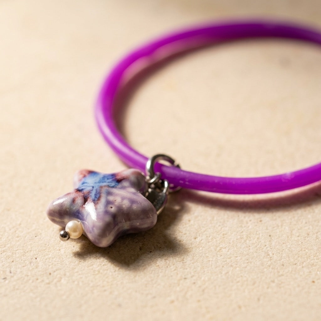 80’s Jelly Charm Bracelet ( purple )