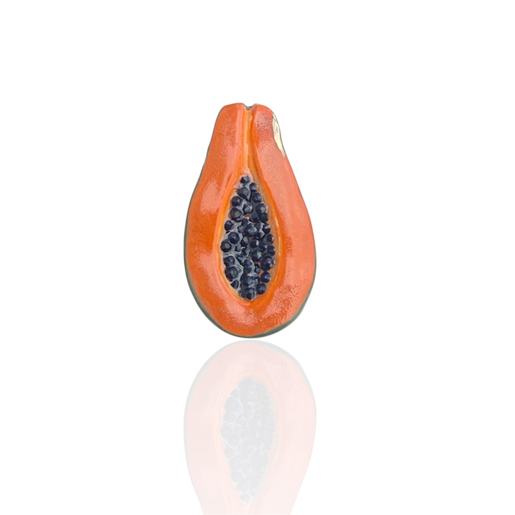 Papaya Brooch