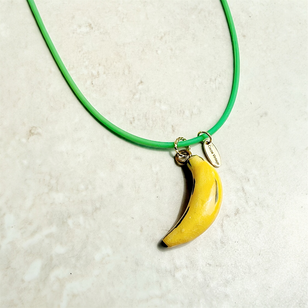 Summer Banana Charm necklace