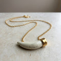 Mini tusk pendant necklace ( PREORDER )