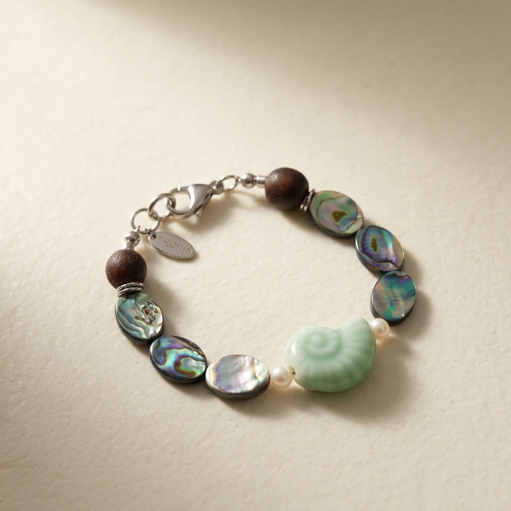 Paua Shell beaded bracelet
