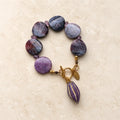Purple cocoa Lepidolite bracelet