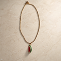Watermelon slice pendant necklace