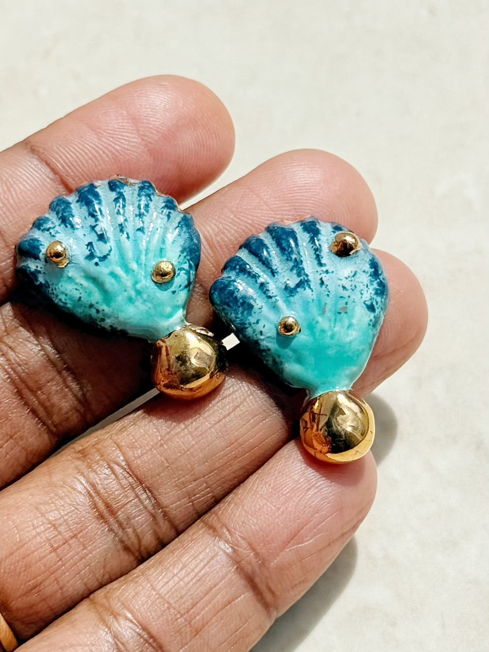 Ocean Blue Studs - ( Pre-Order )