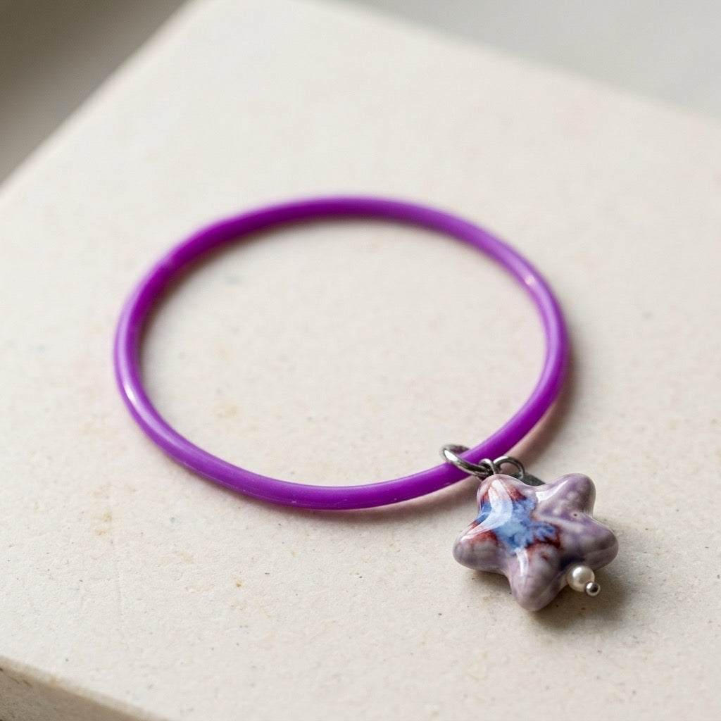 80’s Jelly Charm Bracelet ( purple )