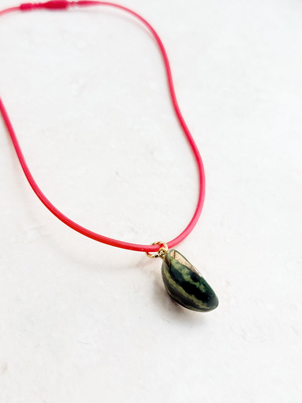 Summer Watermelon Charm Necklace