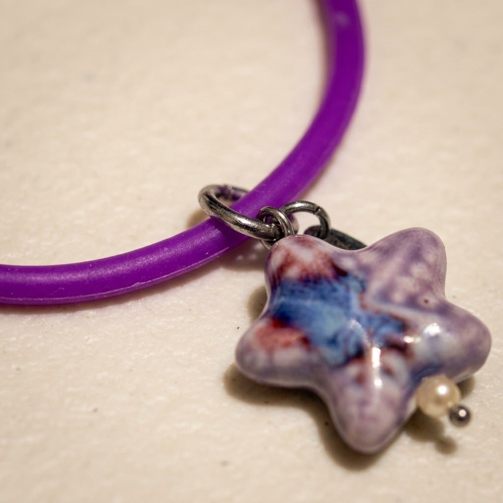 80’s Jelly Charm Bracelet ( purple )