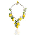 Ceramic lemon drop necklace