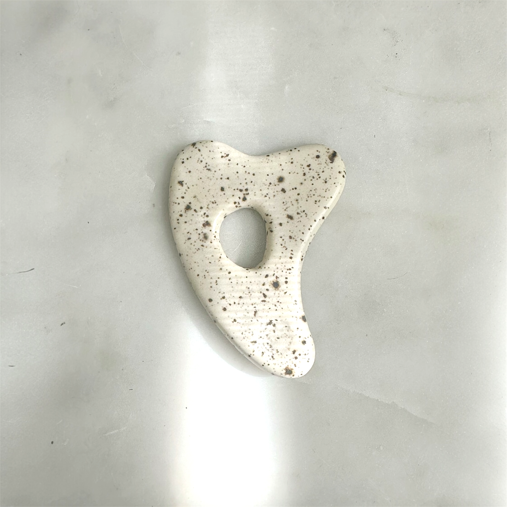 Speckled porcelain Gua Sha Facial Tool