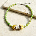 Lime Grove beaded necklace