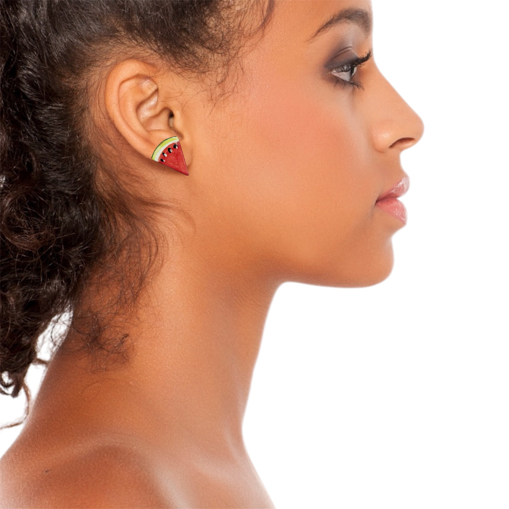 Watermelon Slice Studs